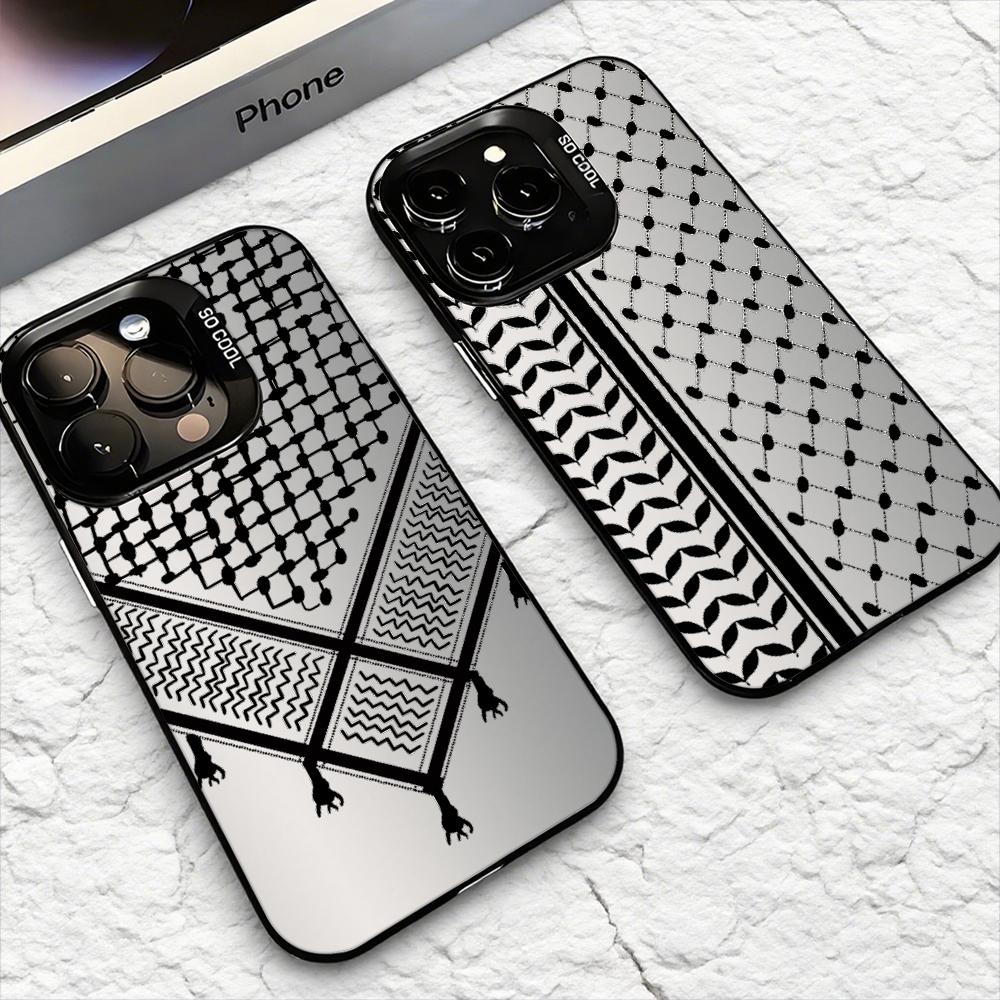 Usb Charger - غطاء هاتف بتصميم الكوفية الفلسطينية لأجهزة