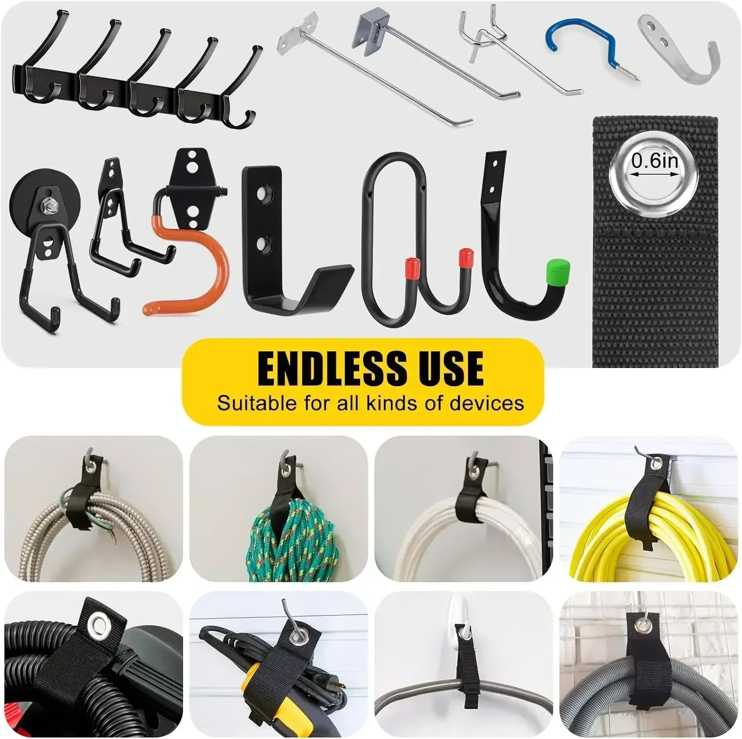 أشرطة تخزين متينة قابلة لإعادة - مراجعة Cable Organizer وسعره