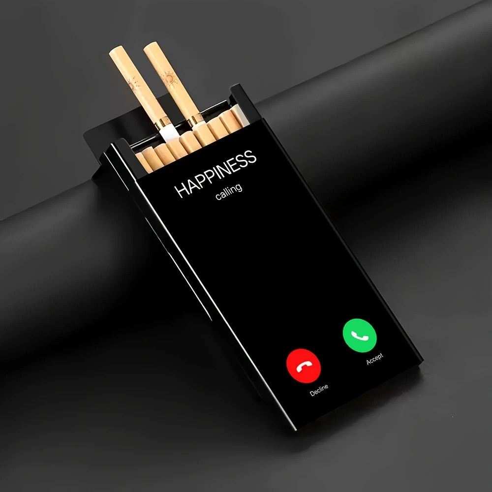 علبة سجائر معدنية أنيقة بغطاء  - مراجعة Phone Holder وسعره