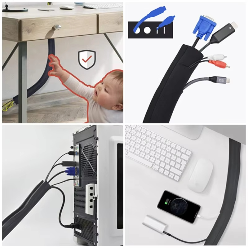 50 سنتيمتر منظم الكابلات السود - مراجعة Cable Organizer وسعره