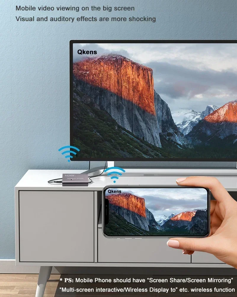 محول عرض لاسلكي بتقنية الواي ف - مراجعة Hdmi Adapter وسعره