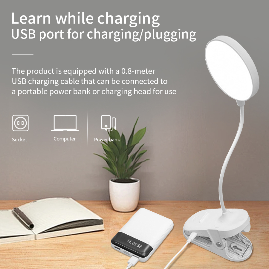 مصباح مكتب LED بمشبك قابل للدو - مراجعة Phone Holder وسعره
