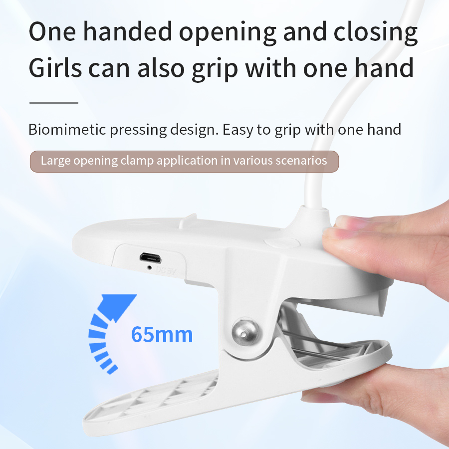 مصباح مكتب LED بمشبك قابل للدو - مراجعة Phone Holder وسعره