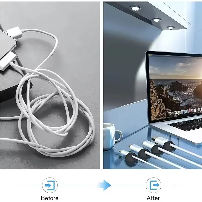 5/50 قطعة منظم كابلات صغير من  - مراجعة Cable Organizer وسعره